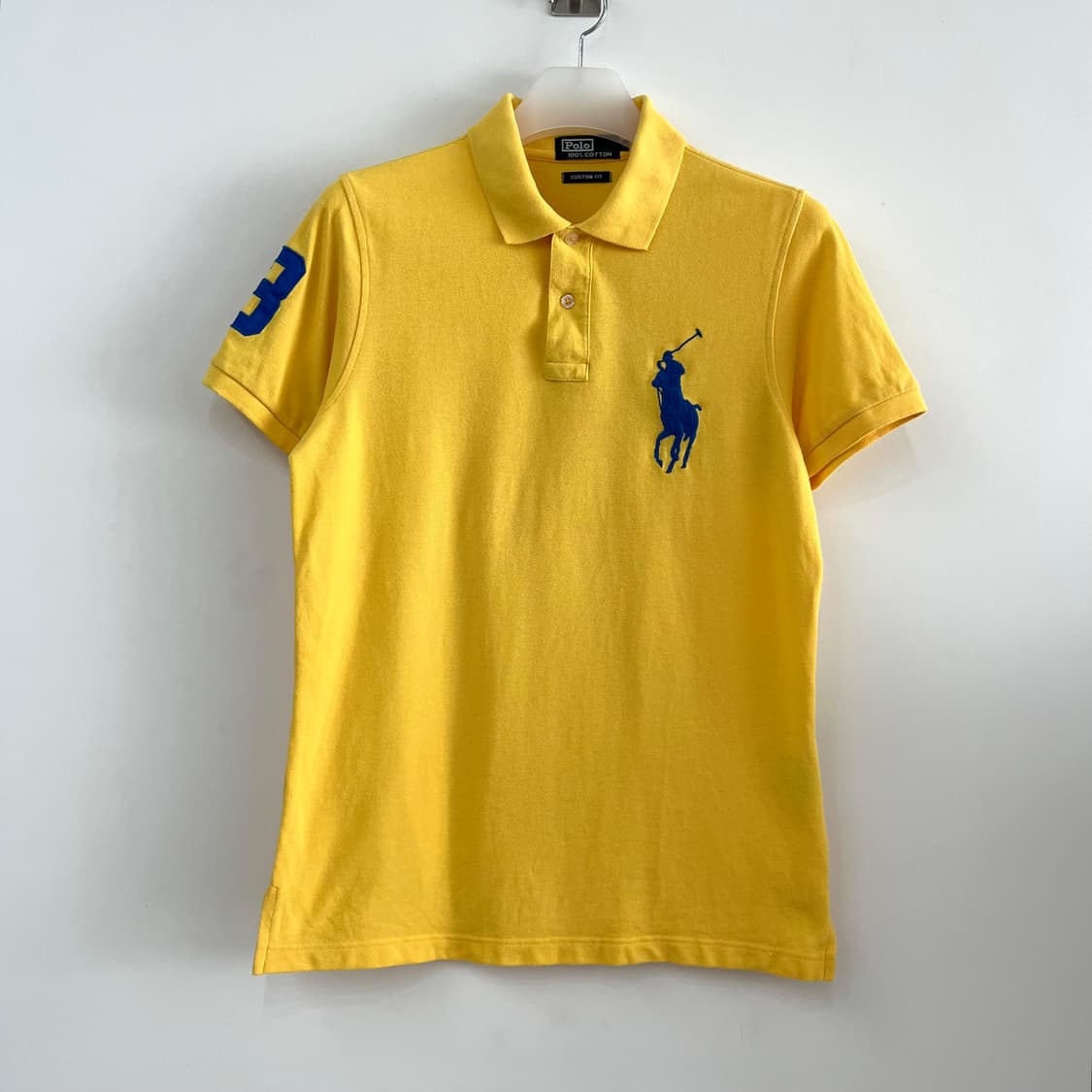 폴로 랄프로렌 빅포니 옐로우 카라 반팔 티셔츠 상품이미지2