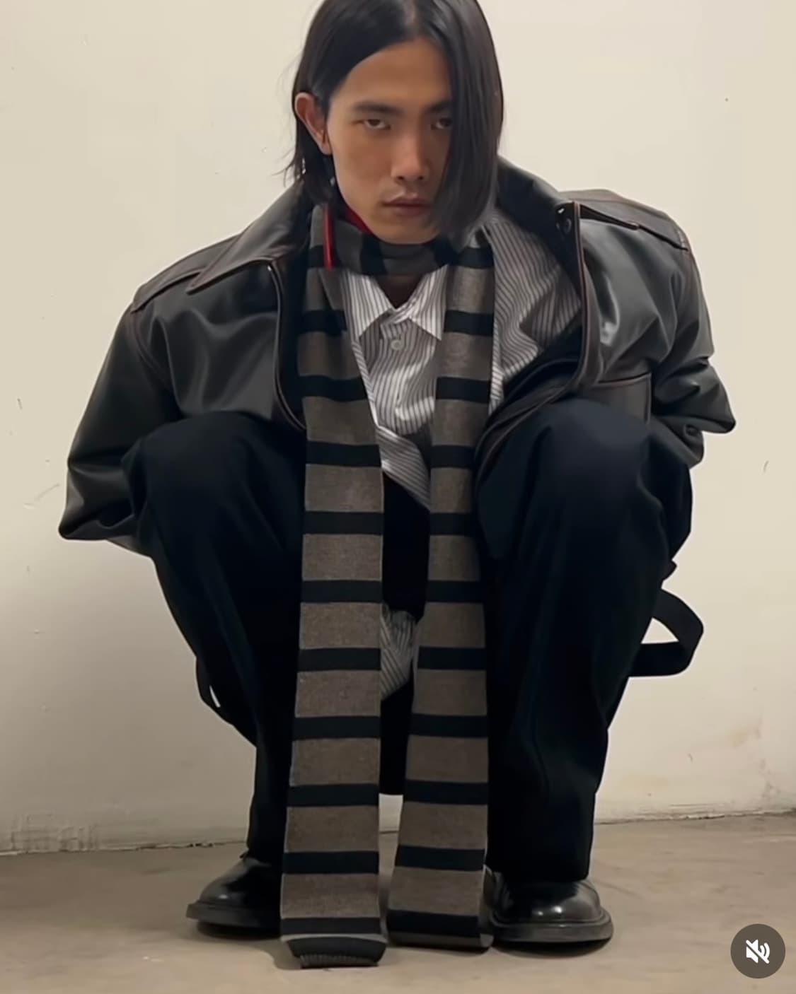 커미션 25fw 스트라이프 머플러 상품이미지4