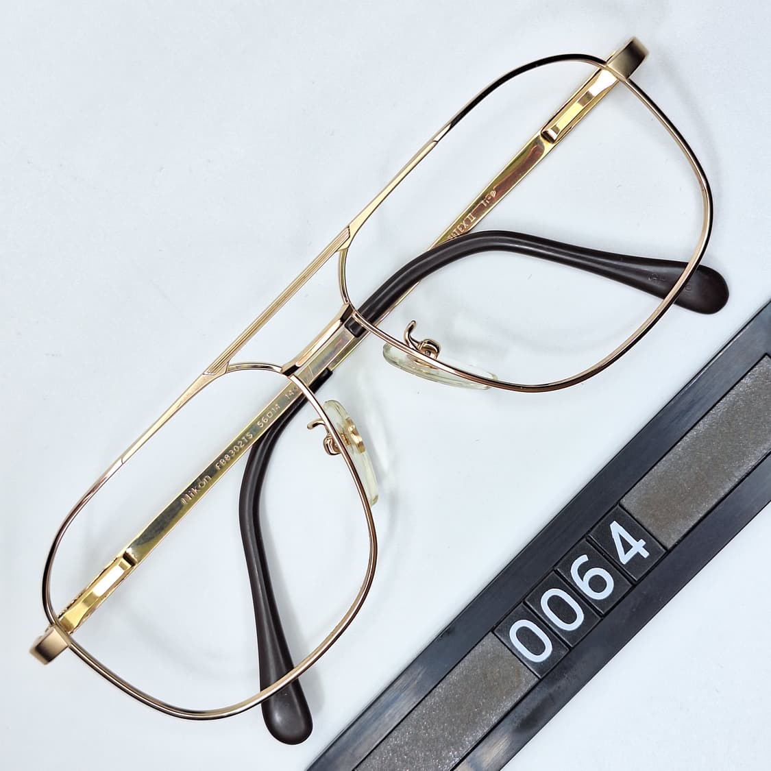 니콘 Nikon FB8302TS TITEX II 더블브릿지 티타늄 안경테 상품이미지1