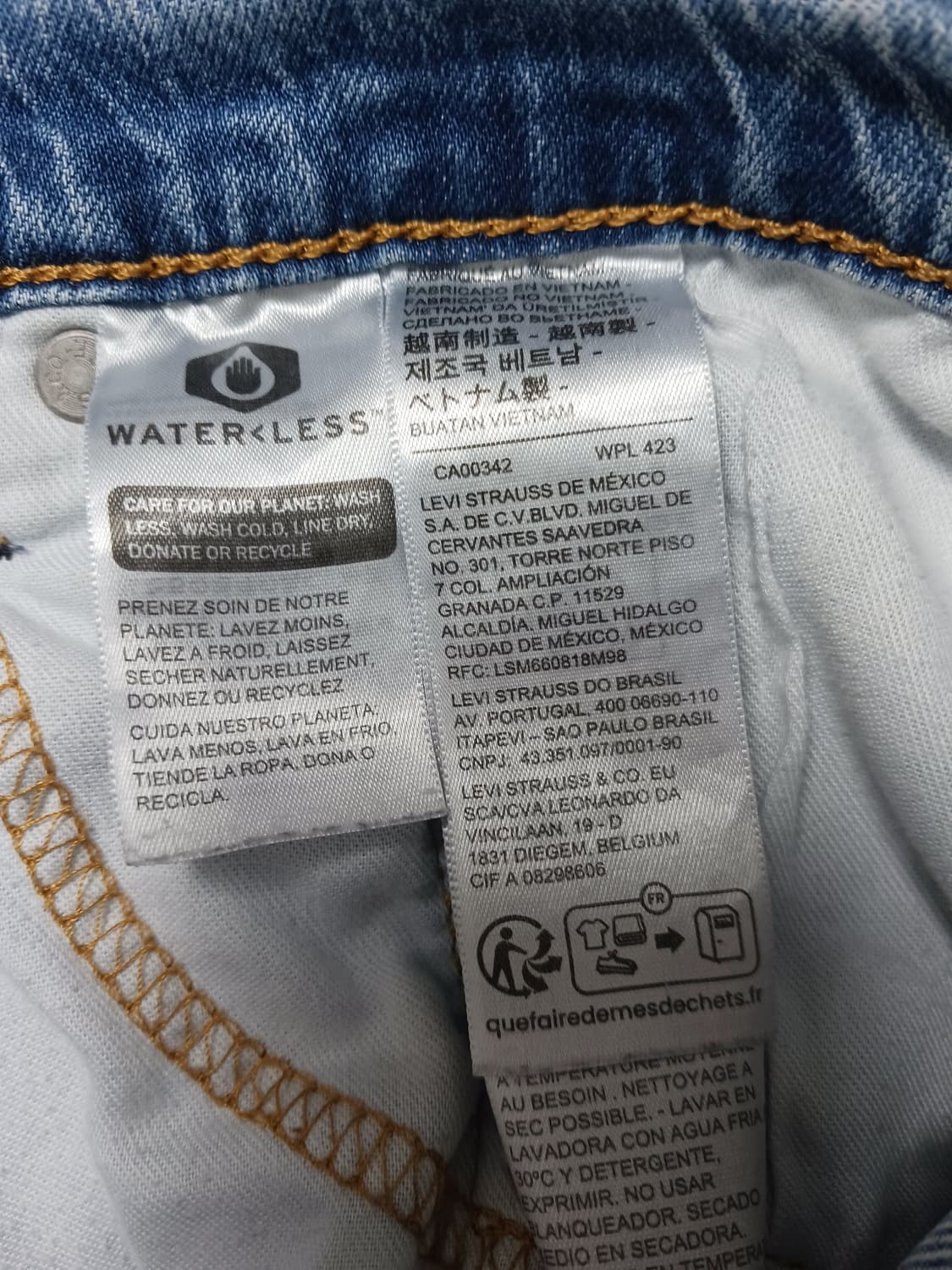 [34] 리바이스 502 연청 레귤러 테이퍼드진 청바지 상품이미지10