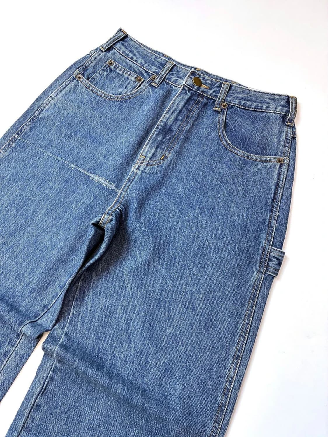 리본빛 RIBBONBIT 루즈 테이퍼드 데님 팬츠 PN5352 상품이미지2