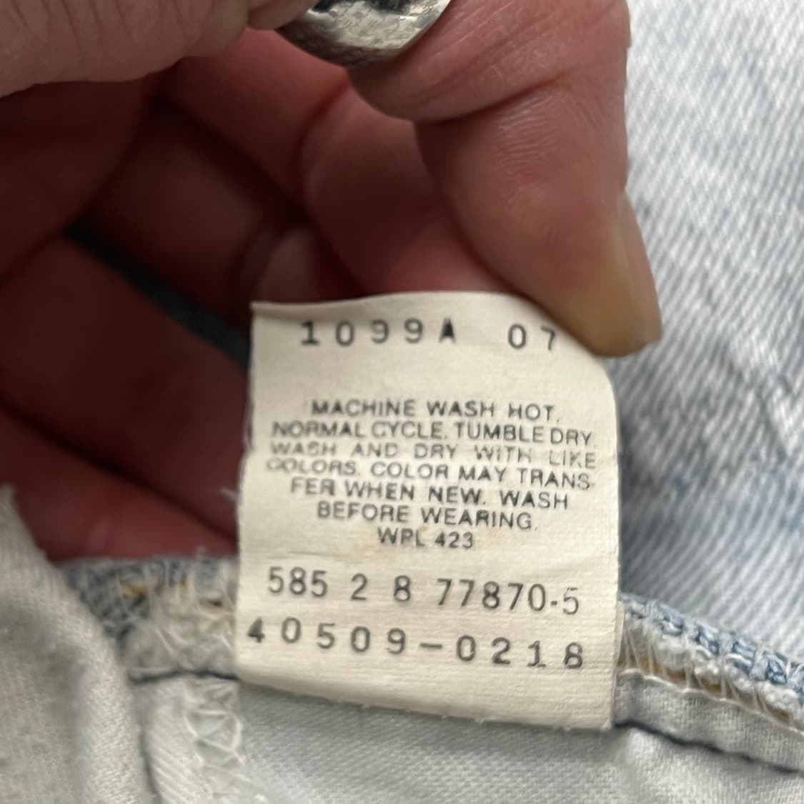 usa 리바이스 오렌지탭 데님팬츠 s10115 상품이미지8