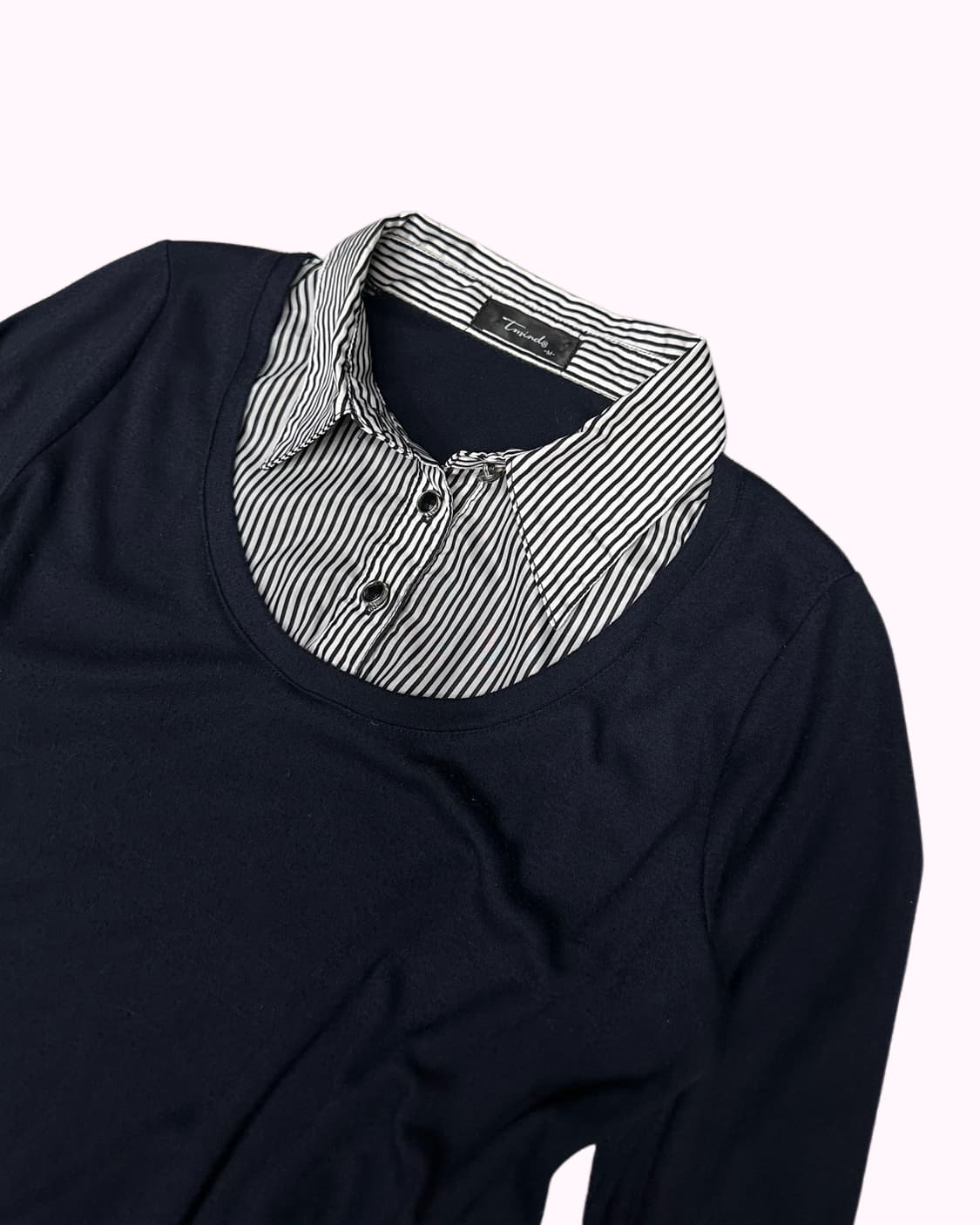 layered detail stripe blouse 상품이미지2