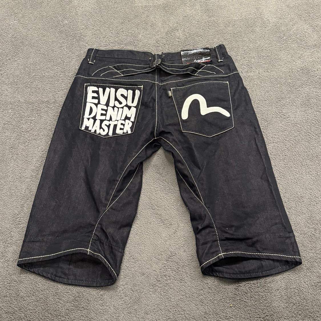 [정품/34] 에비수 EVISU 청반바지 블랙 데님 c1 상품이미지3