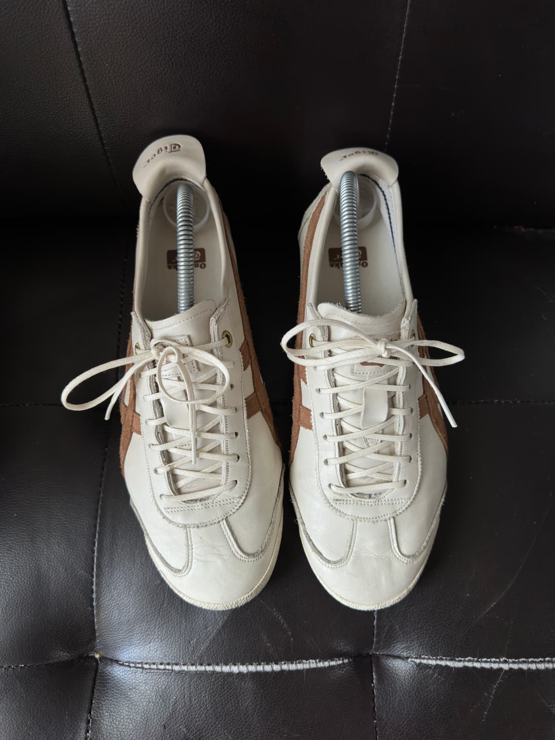 [26.5-270]오니츠카타이거 멕시코66 흰갈 스니커즈 상품이미지3