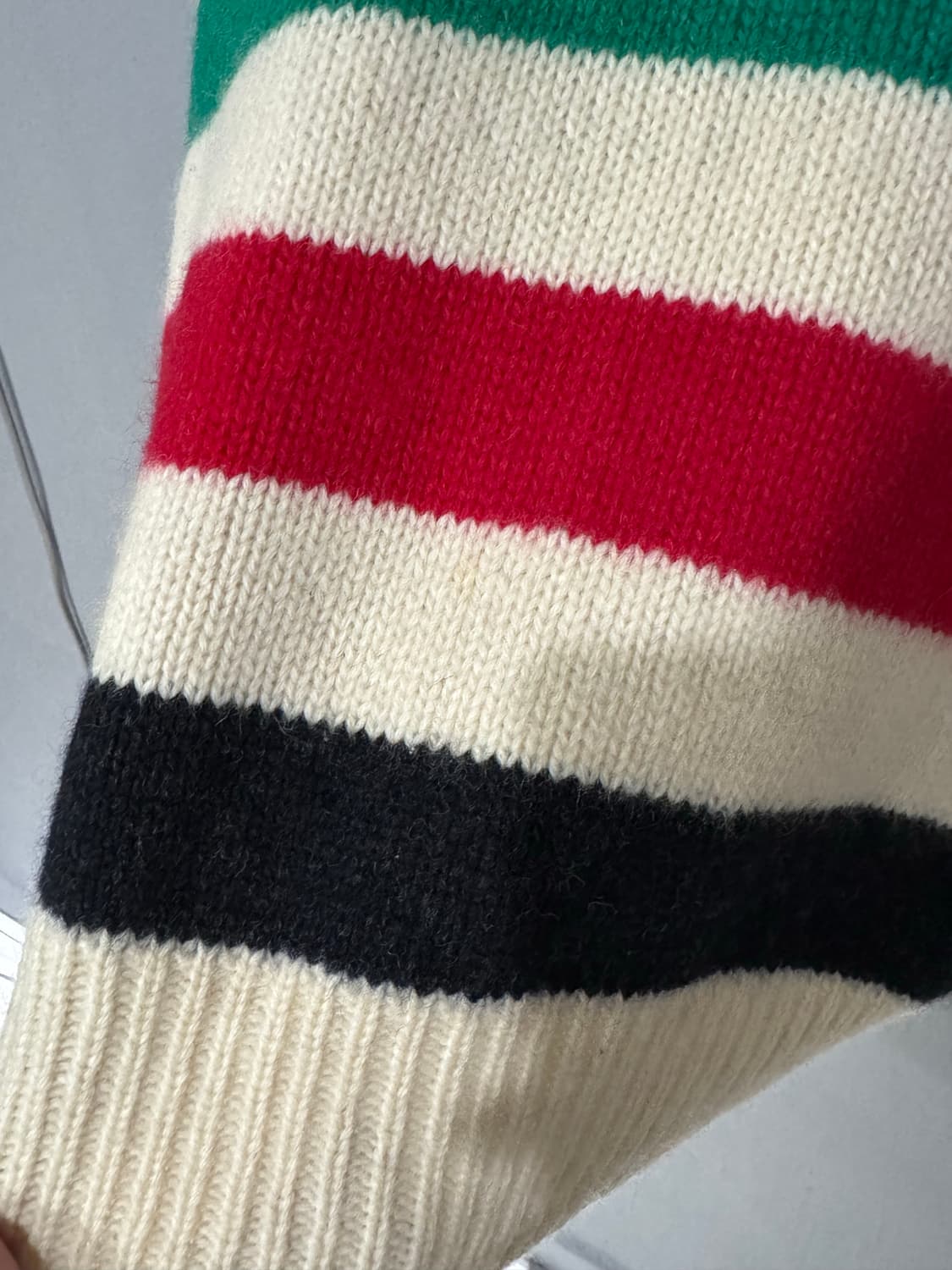 90s 폴로랄프로렌 허드슨베이 숄카라 니트 상품이미지6