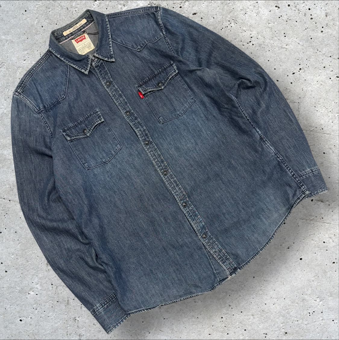 [L] 리바이스 모던핏 데님 웨스턴 셔츠 남방 긴팔 C348 상품이미지1