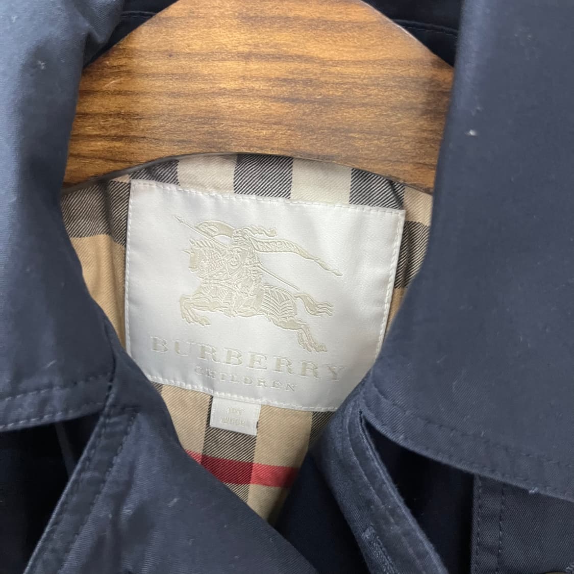 버버리 키즈 후드 트렌치코트 10y  상품이미지3