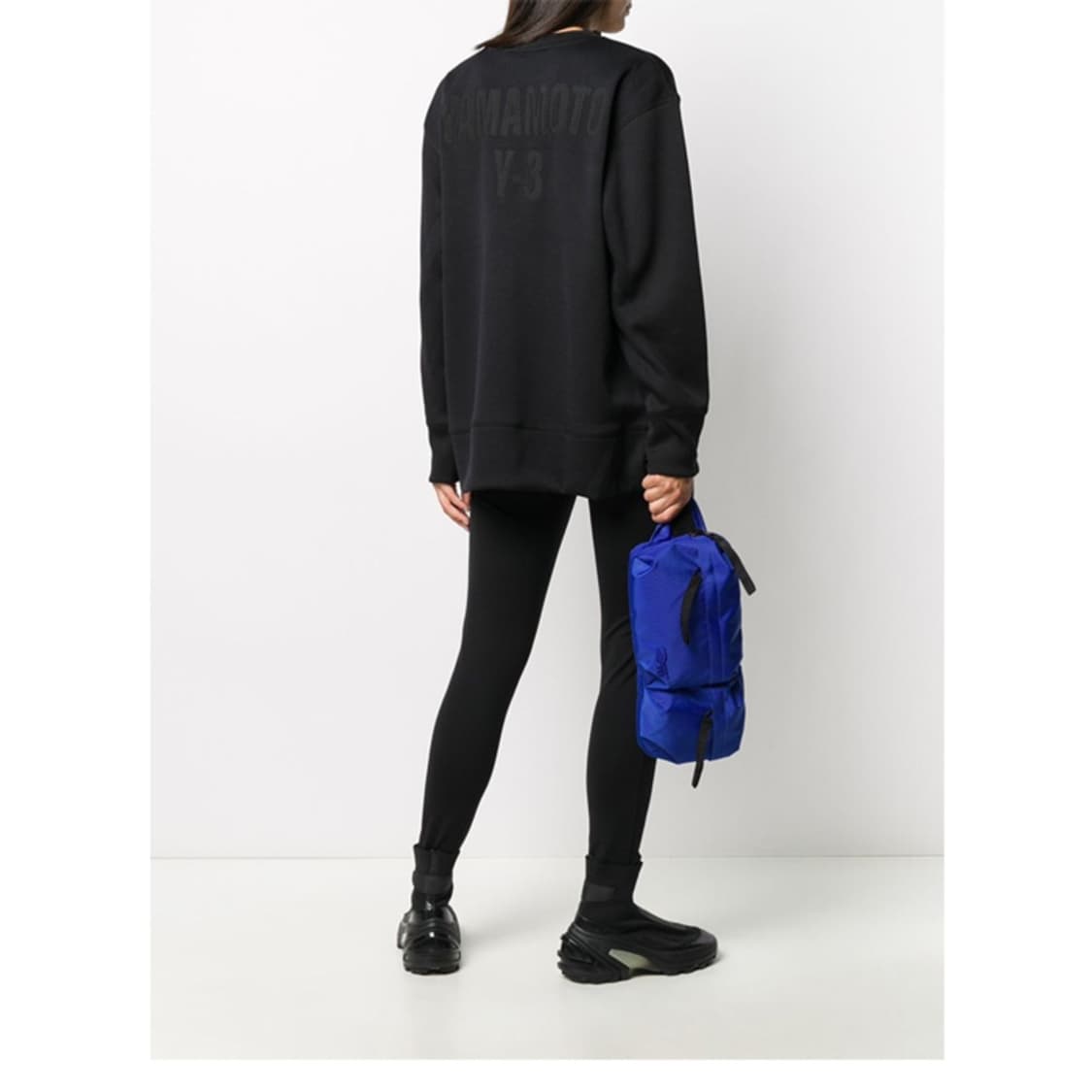 Y-3 요지 야마모토 아디다스 로고 오버핏 스웨트셔츠 맨투맨 블랙 상품이미지7