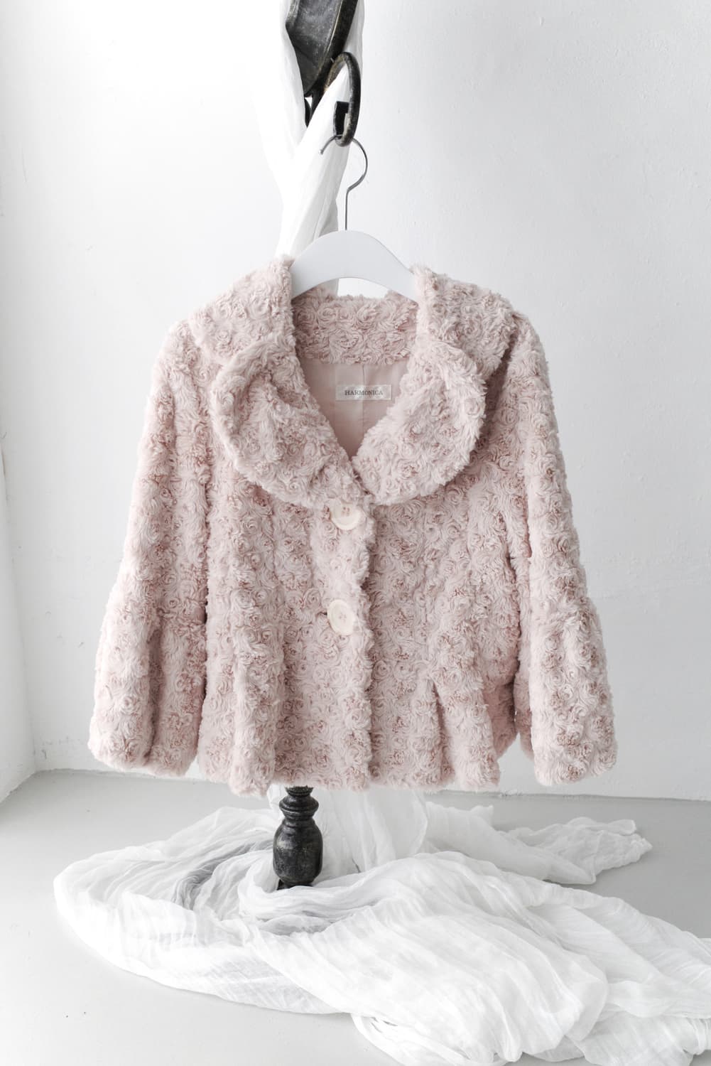 flower fur jacket 상품이미지1