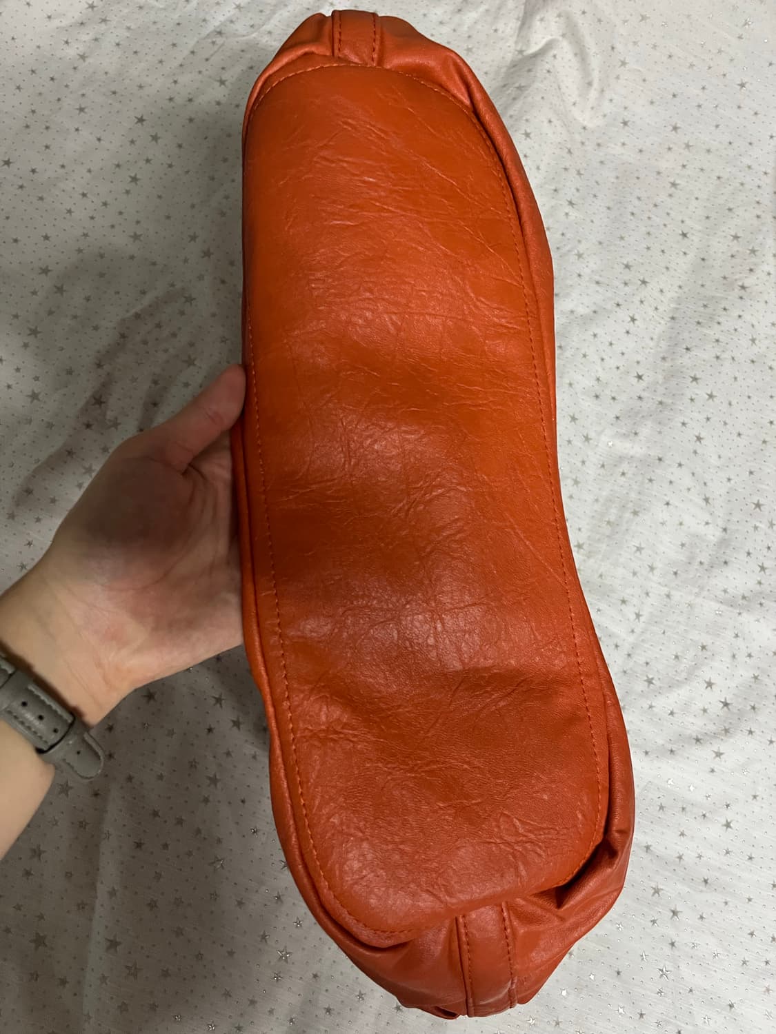 오렌지 가죽 핸드백 🍊 상품이미지5