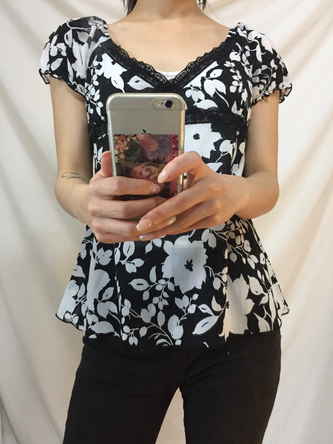 꽃 프릴 탑 상품이미지5