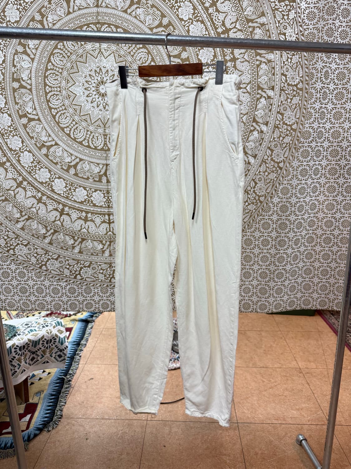 자라 핀턱 밴딩 린넨 팬츠 (Z1002) 상품이미지3