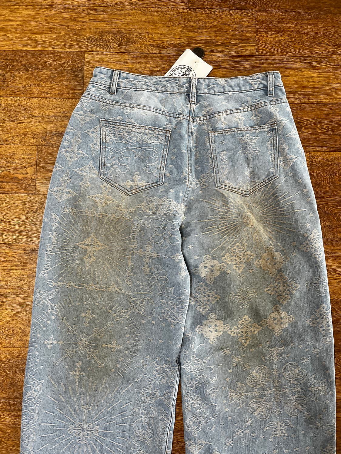 언타이틀드 아트웍스 자콰드 데님 팬츠/ L 상품이미지8