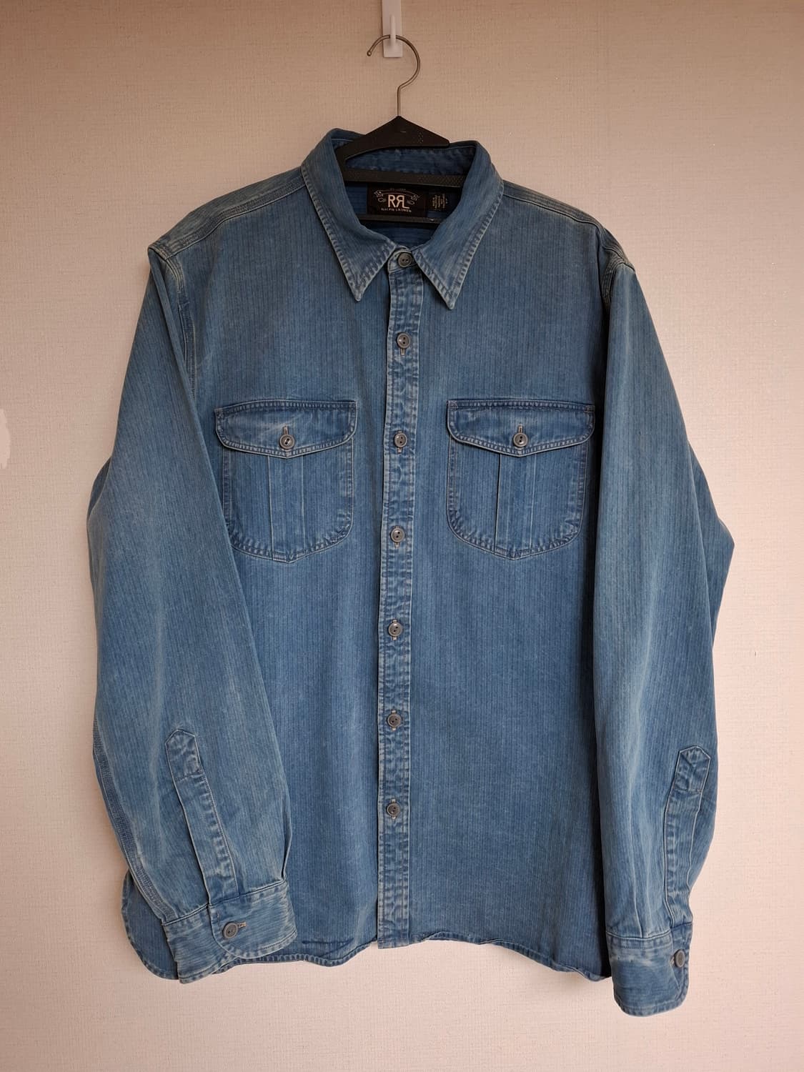 L 인디고 헤링본 트윌 워크셔츠RRL 상품이미지1