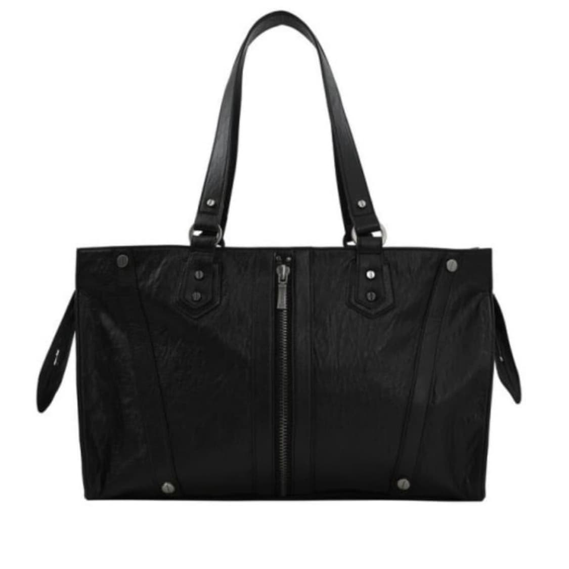 보헤미안서울 지퍼 디테일 빈티지 레더 백  상품이미지1