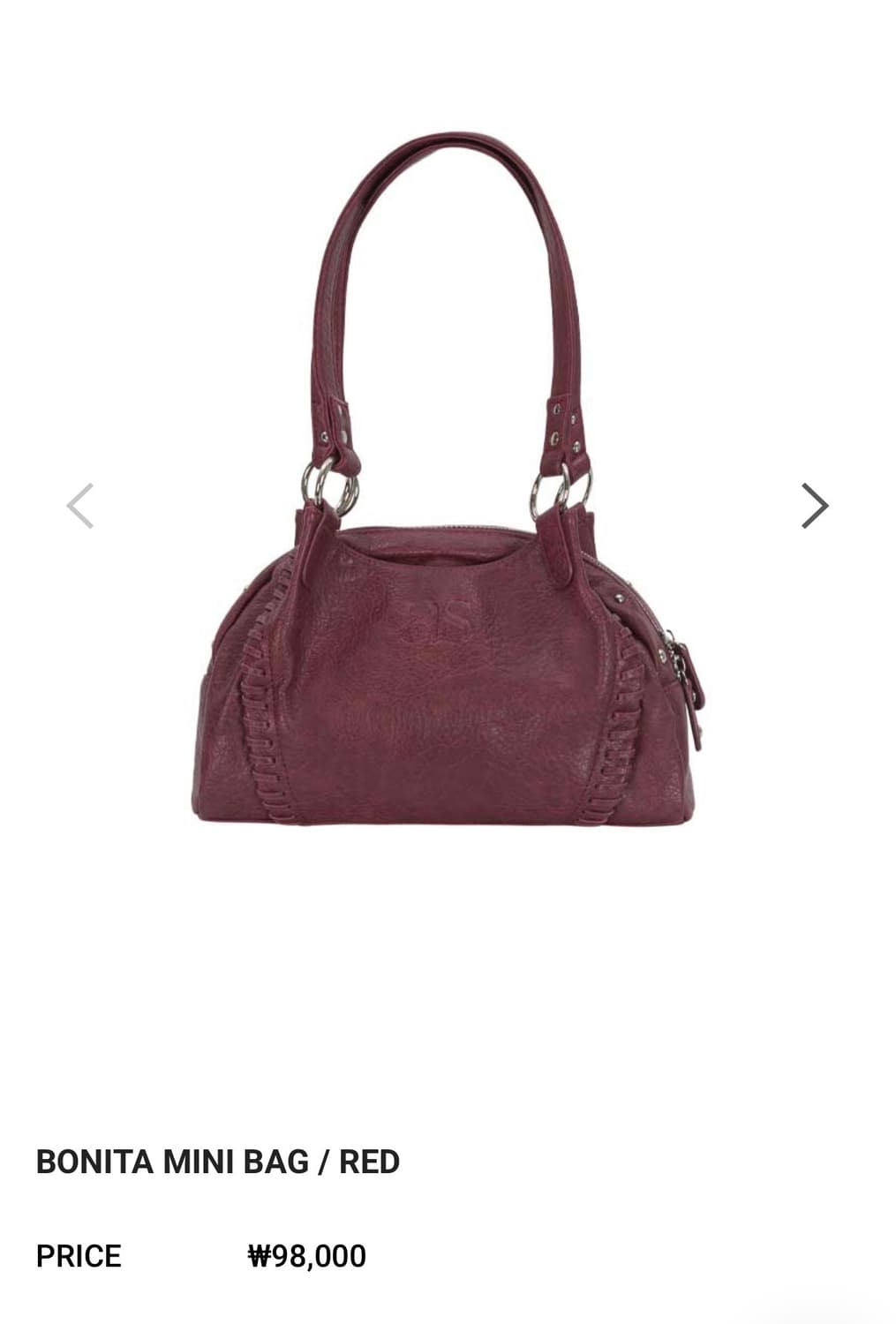 애즈온 보니타 미니백 레드 상품이미지1