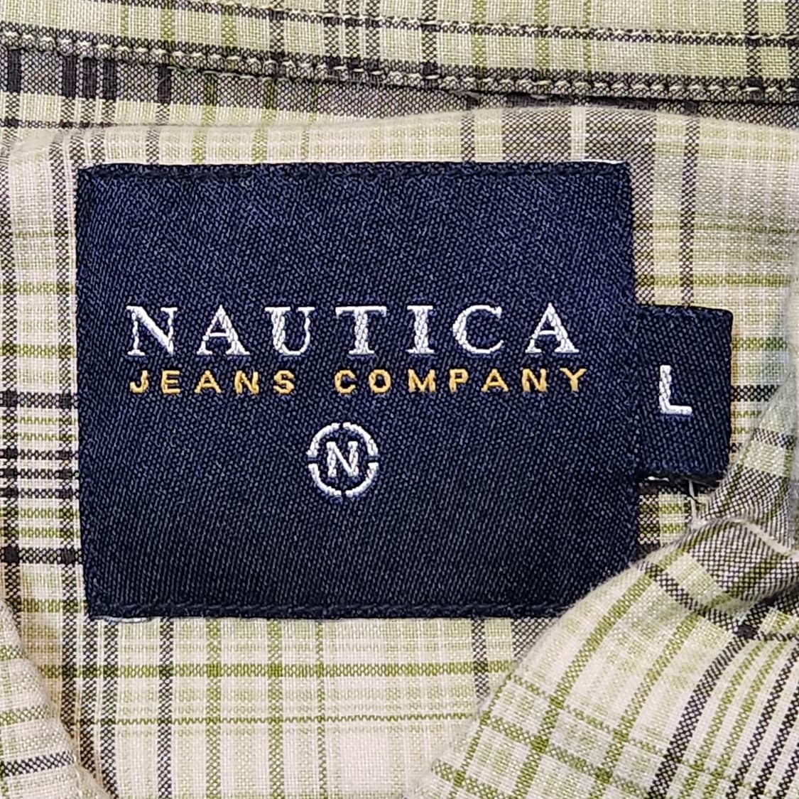 Nautica 체크 반팔 셔츠 (L) 상품이미지2