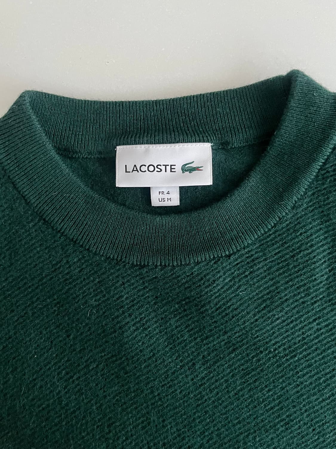 M) 라코스테 여성 울 100 니트 그린 상품이미지4