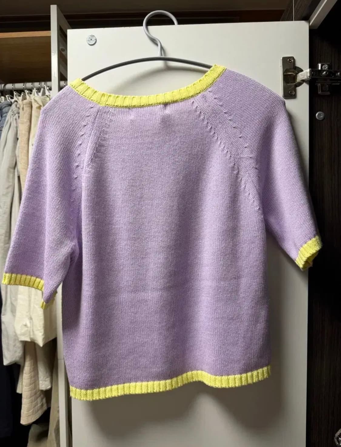 에토스 니트 탑 퍼플 상품이미지3