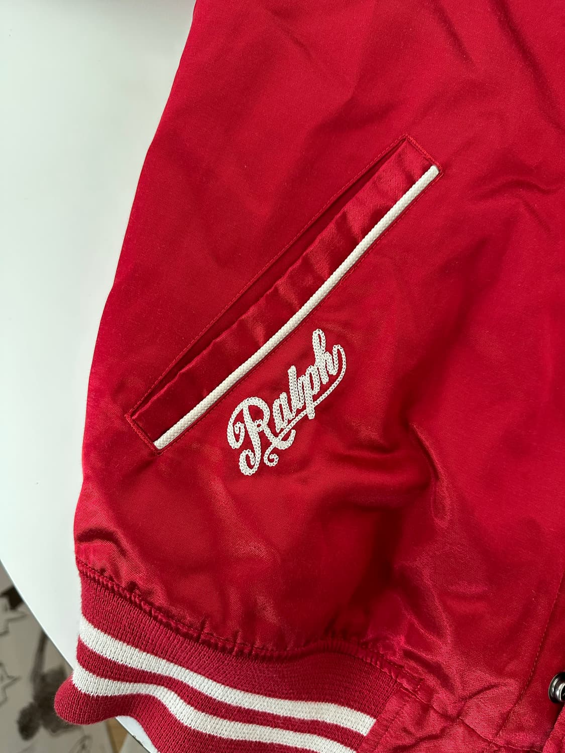 폴로 랄프로렌 뉴욕 양키스 새틴 바시티 자켓 L 상품이미지6