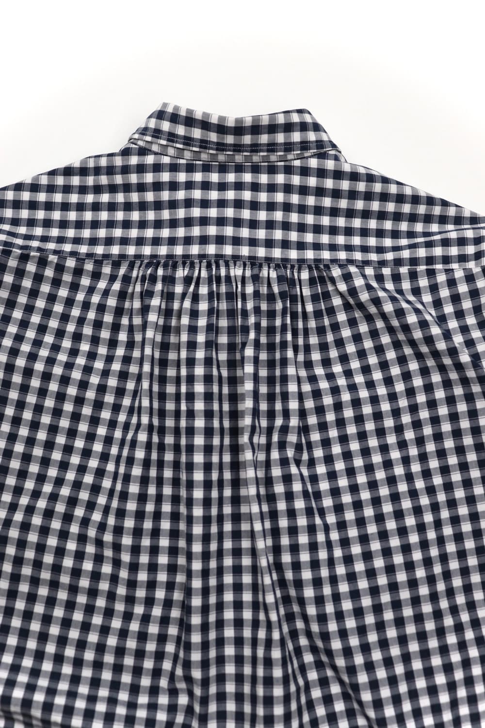 Porter classic 롤업 깅엄셔츠 Navy 상품이미지6