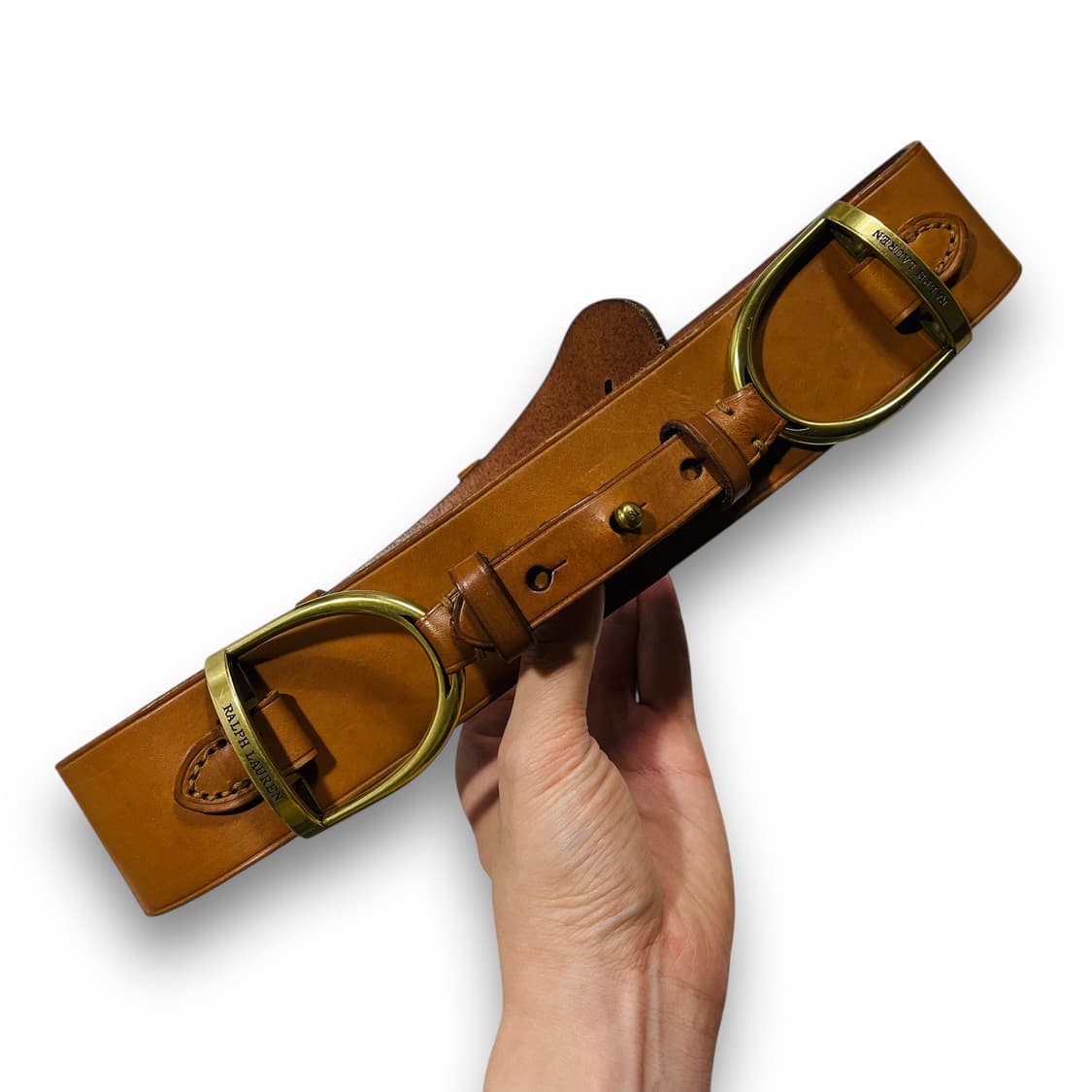 폴로 랄프로렌 아카이브 D-Ring 웨스턴 가죽 벨트 상품이미지5