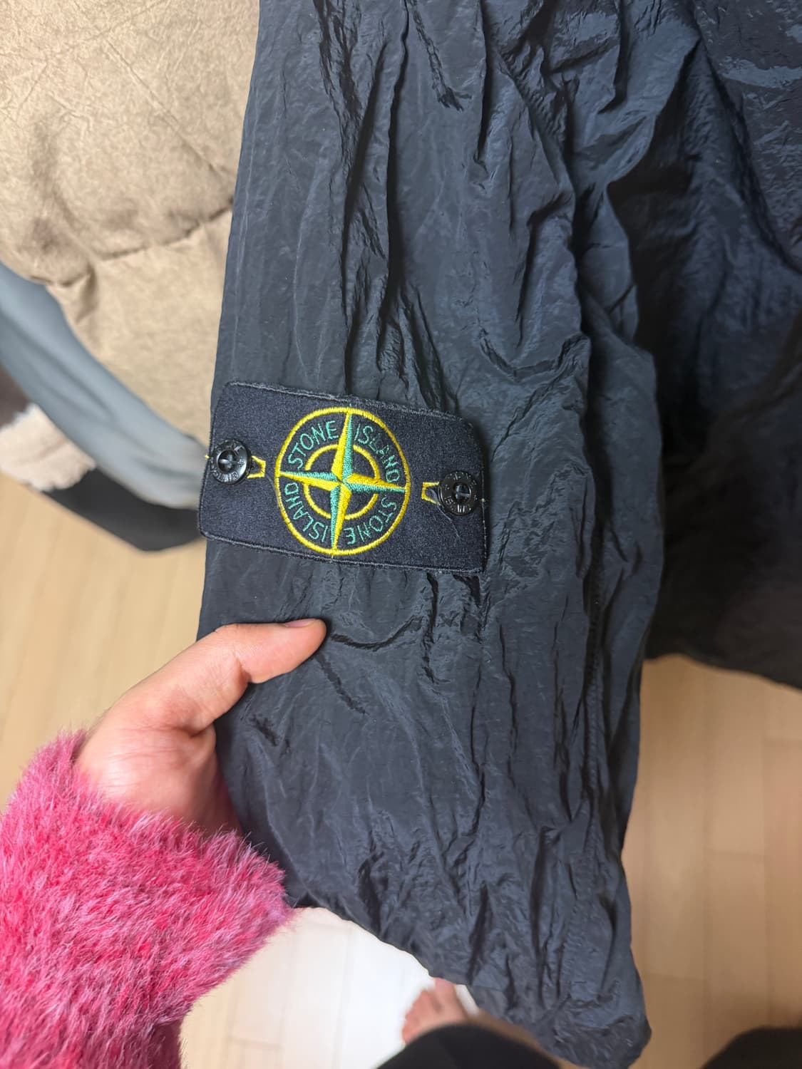스톤아일랜드 11819 블랙 나일론 자켓 상품이미지1