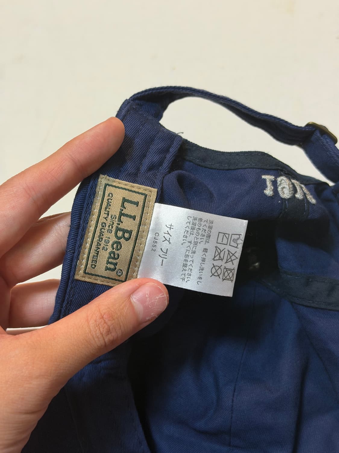 엘엘빈 빈티지 일본판 볼캡 네이비 상품이미지3