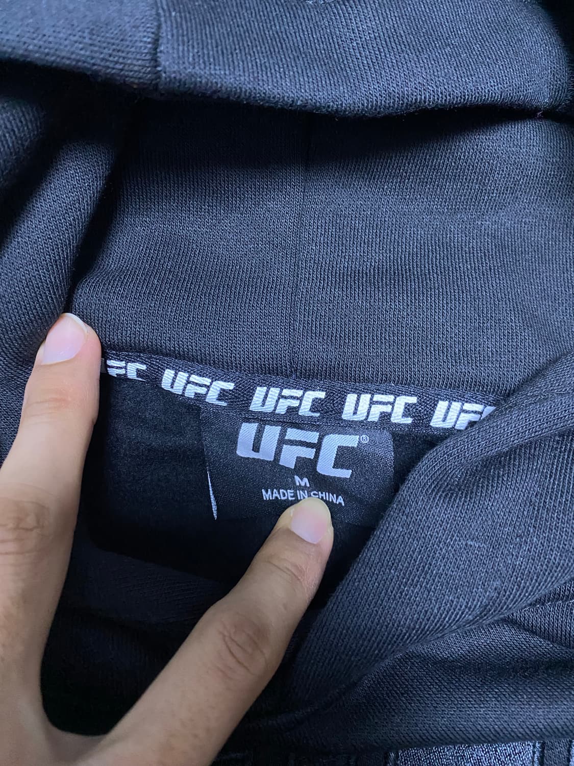 Ufc 공식 케이지 프린팅 후드티 블랙 L 상품이미지3
