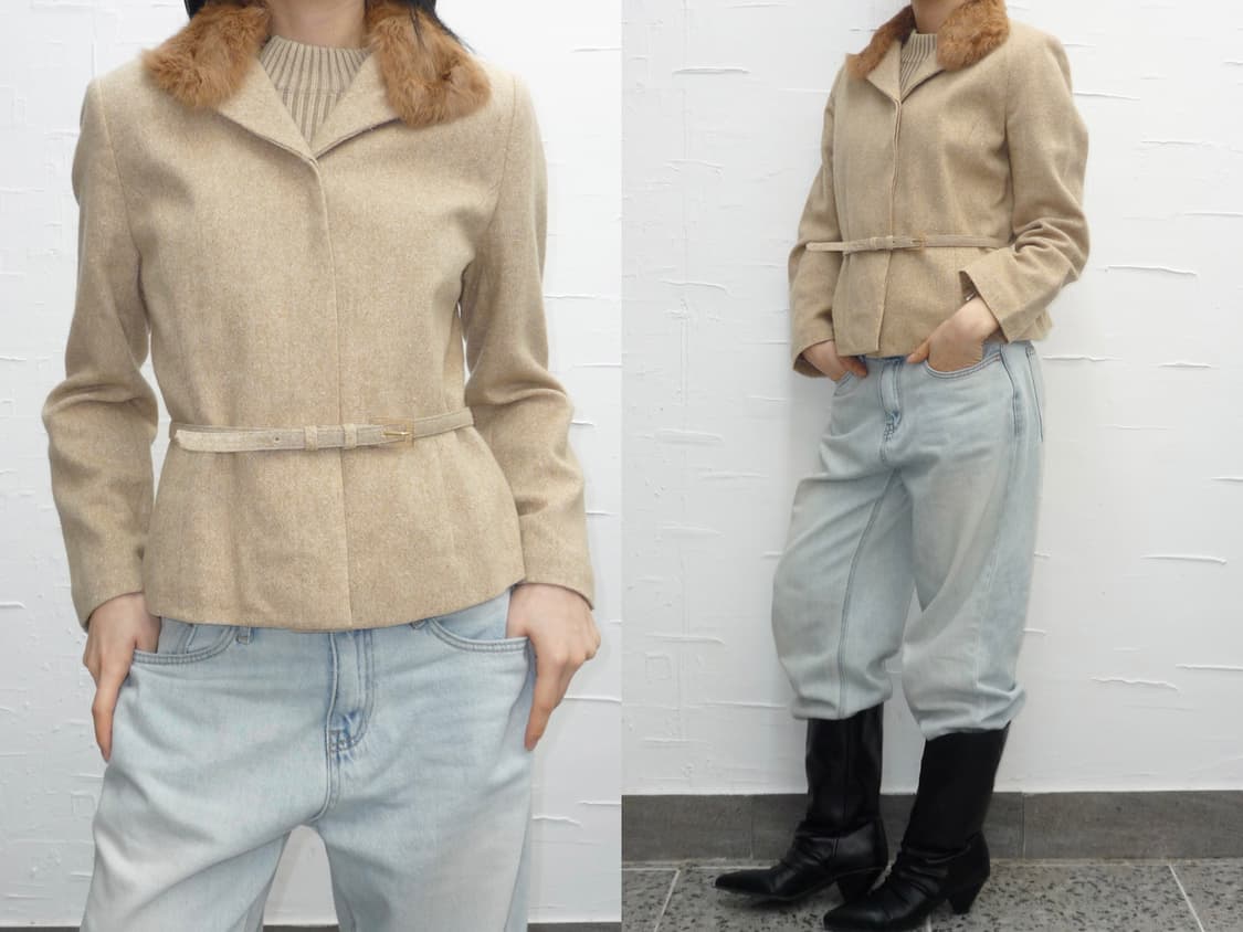 belt fur jacket 상품이미지1
