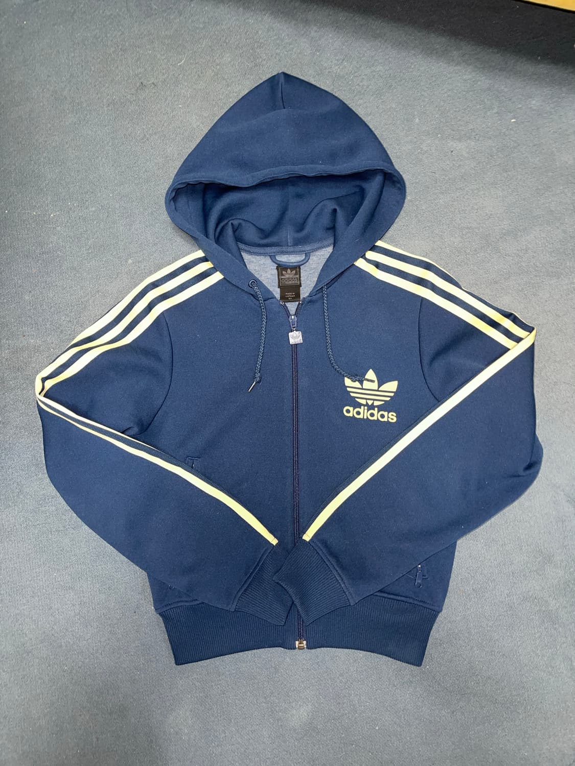 아디다스 파이어버드 후드플락 네이비 후드집업 상품이미지1