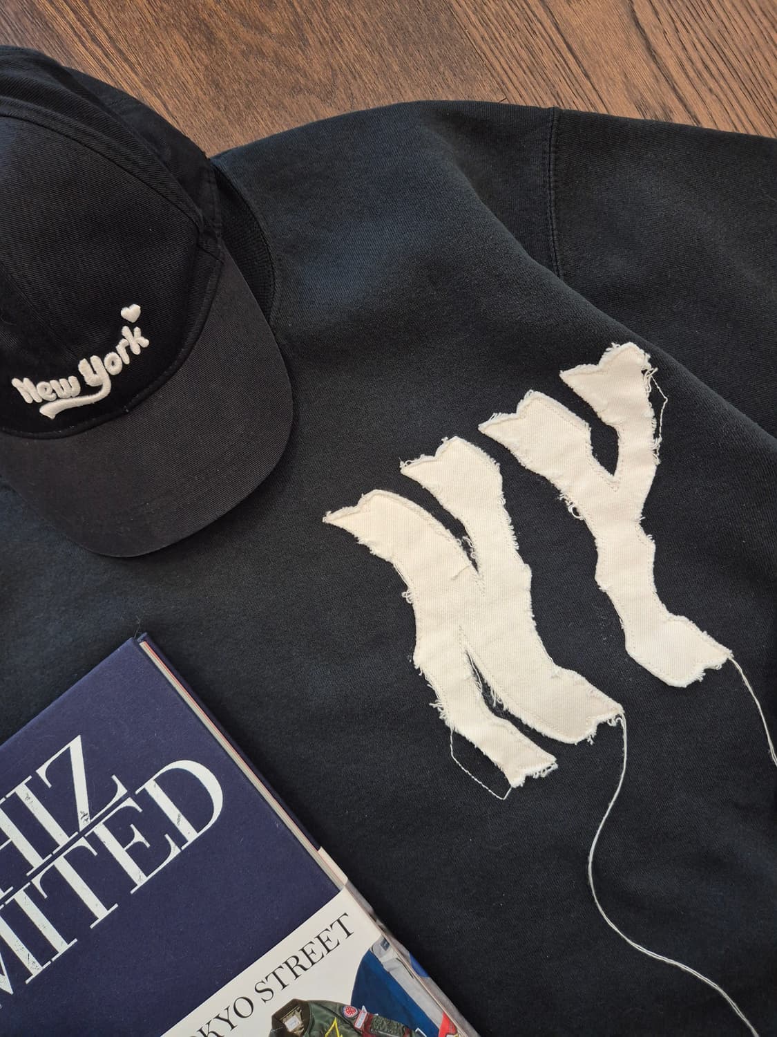 RUSSELL NY Appliquer Sweat(Black) 상품이미지3