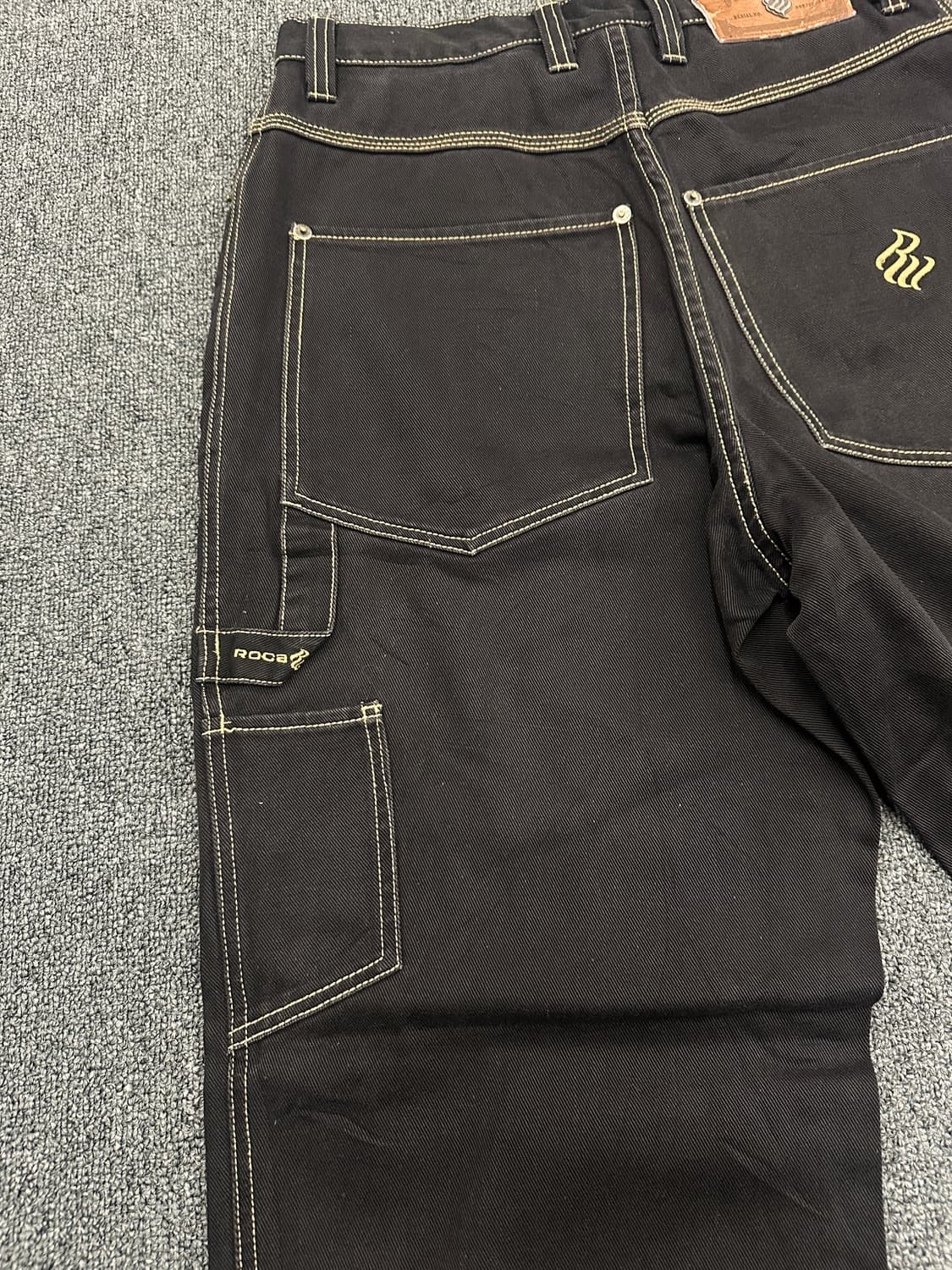 34) ROCAWEAR 로카웨어 카펜터 워크팬츠 블랙 진 데님팬츠 상품이미지2