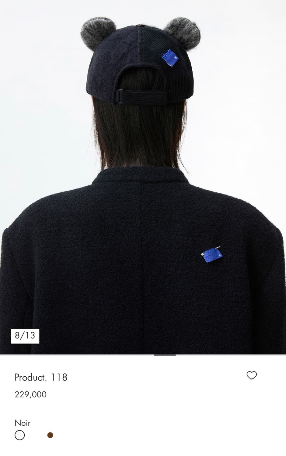 아더에러 24fw 곰돌이 모자 상품이미지2