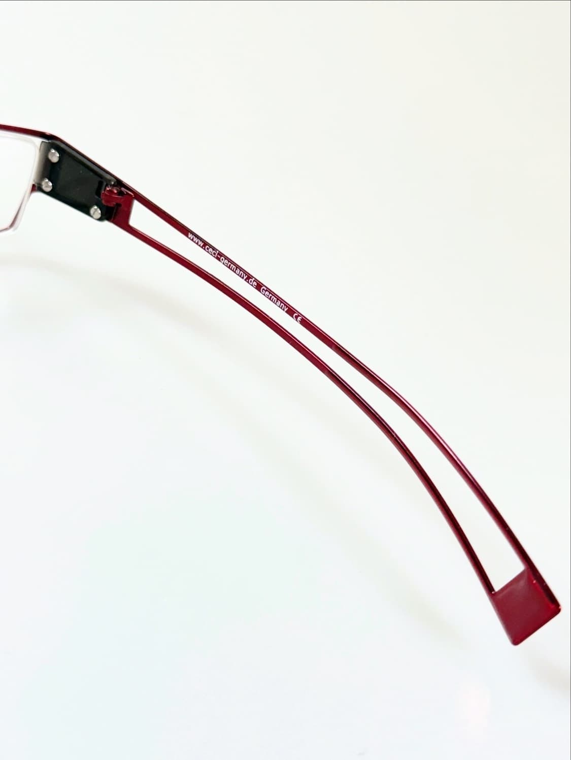 90s 독일제 CECI 메탈 슬림 스퀘어 빈티지 안경 상품이미지7