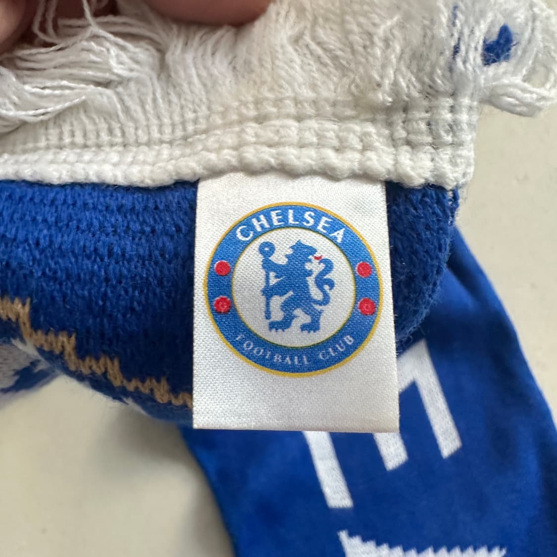 [정품] 첼시 FC 빅로고 니트 축구 머플러 (MADE IN UK)  상품이미지4