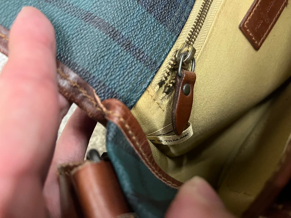 90s 폴로 랄프로렌 타탄체크 크로스백 상품이미지10