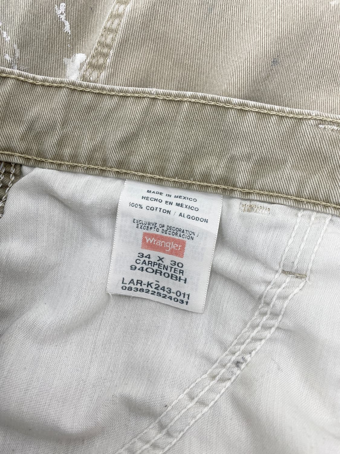 00‘s 랭글러 페인티드 트윌 카펜더 팬츠 상품이미지10