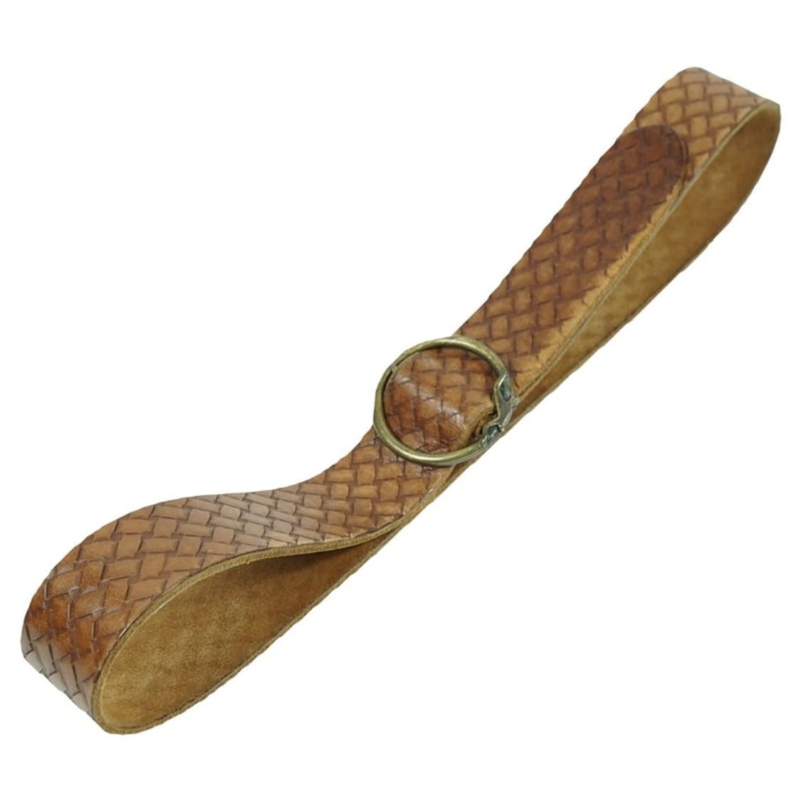 빈티지 브라운 위빙 O링 가죽벨트 상품이미지1