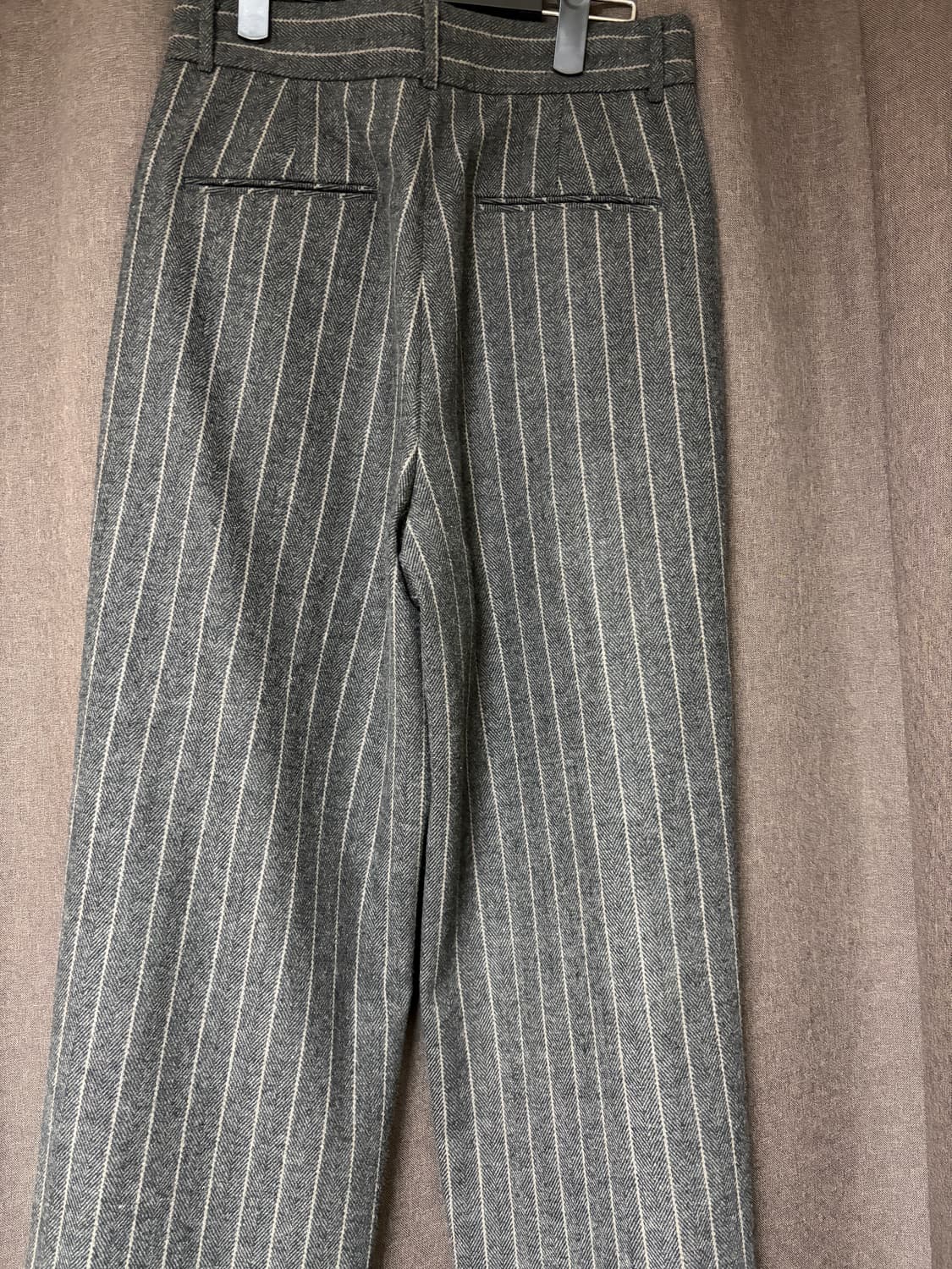 아모멘토 울 스트라이프 팬츠 M 상품이미지2