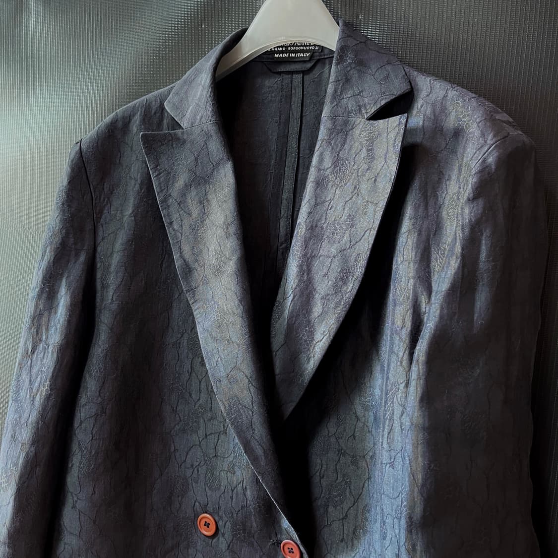90s Giorgio Armani 실크 자카드 여름 블레이저 상품이미지6