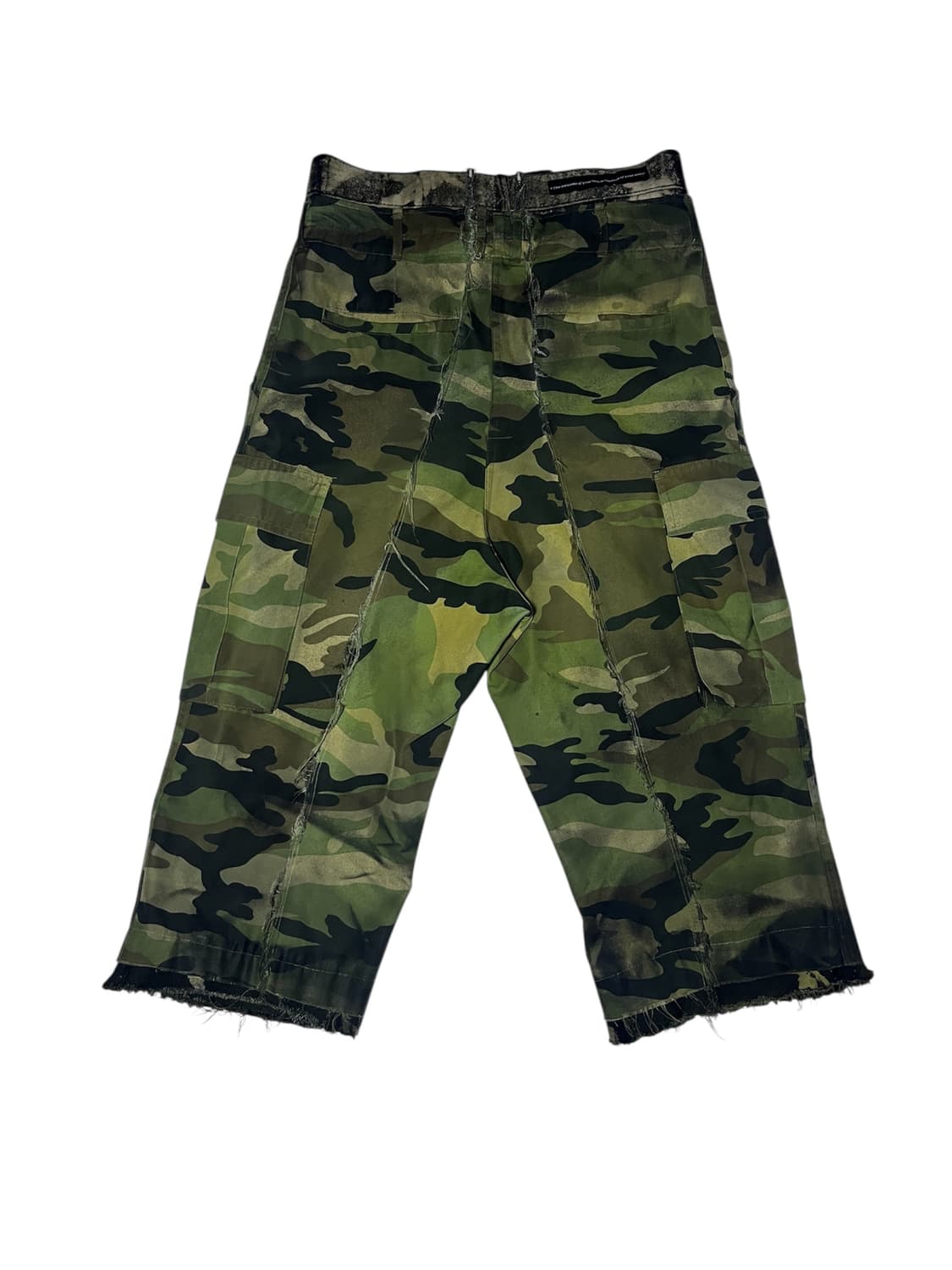 [OS] 빈티지 아카이브 데님 더블 웨이스트 컷아웃 카모플라쥬 벌룬 팬츠 상품이미지2