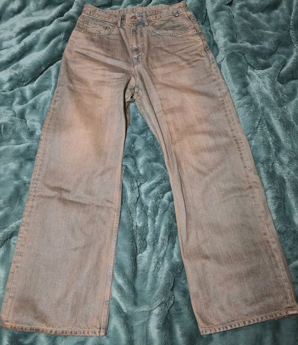 벨리에 트루 와이드 데님 팬츠 오일드 인디고 상품이미지2