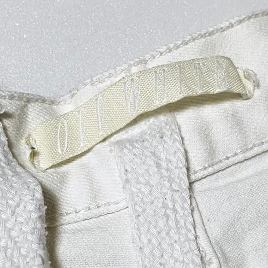 [정품] Off-White 오프화이트 이글자수 화이트데님 반바지(30) 상품이미지9