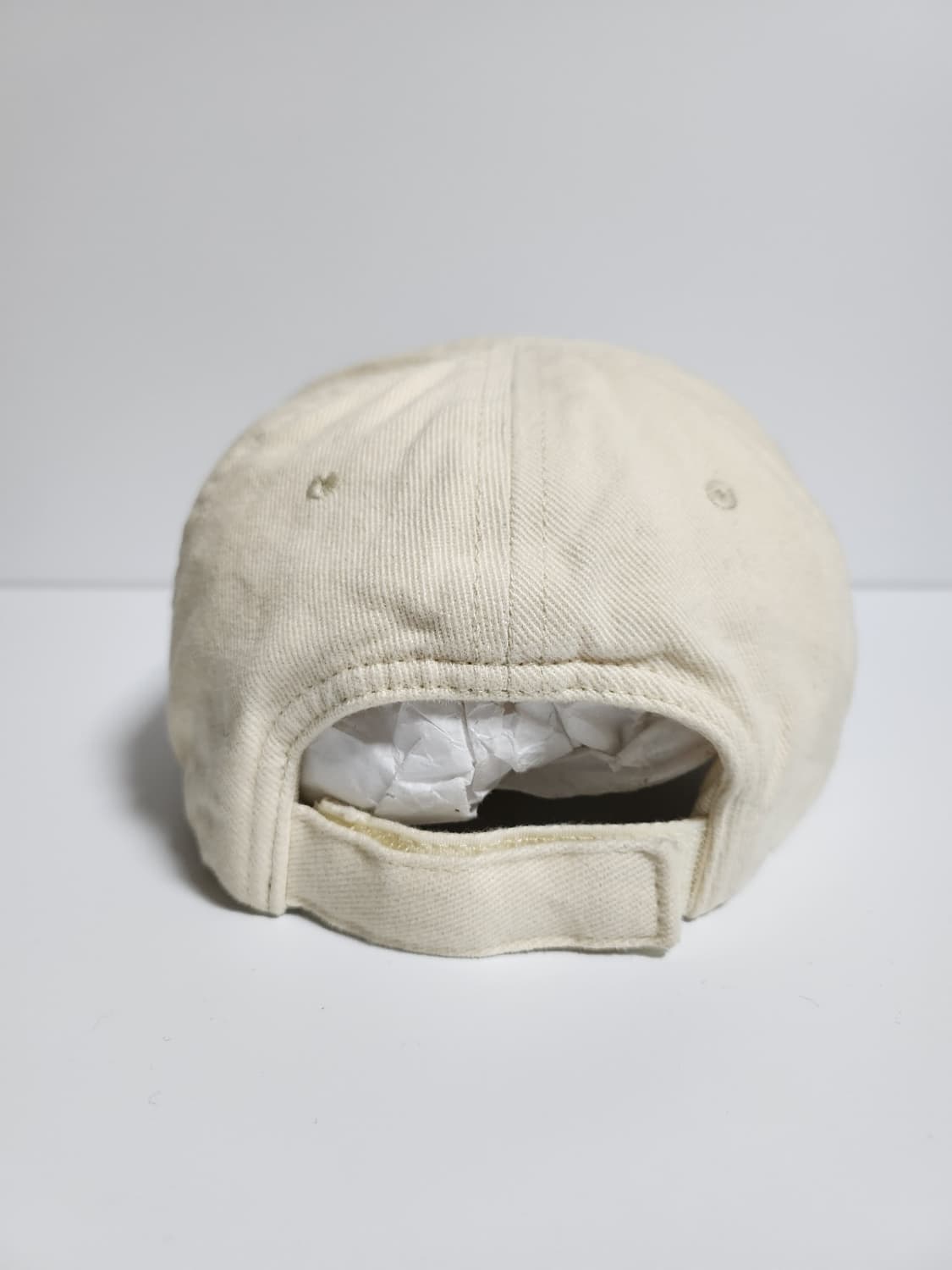 [L] 발렌시아가 크림 코튼 드릴 BB 파리스 볼캡모자 704105 상품이미지5