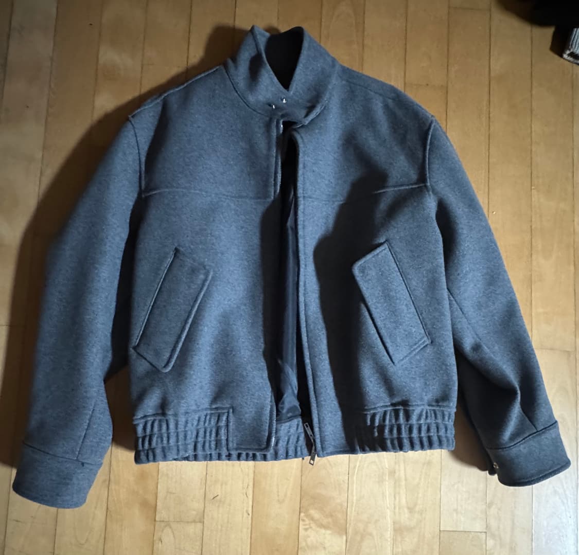 울(WOOL) 헤링턴 자켓 DS_그레이 M_size 상품이미지3