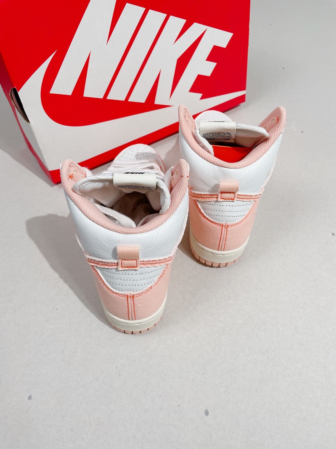 (정품/새상품) 나이키 여성 오렌지 덩크 하이 스니커즈 상품이미지7