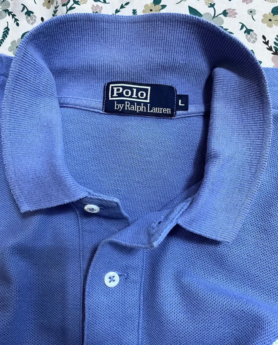 폴로랄프로렌 남성 퍼플 반팔PK티셔츠 L사이즈 상품이미지4