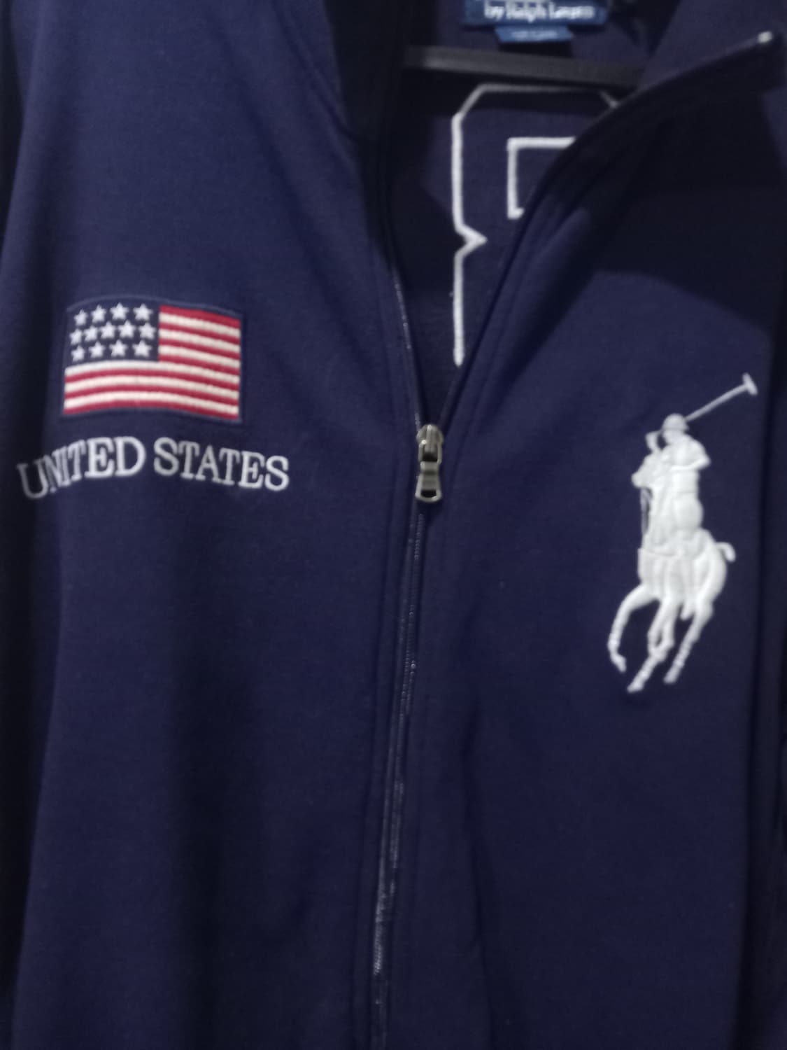 폴로 빅포니 성조기 USA 집업 105/XL 상품이미지2